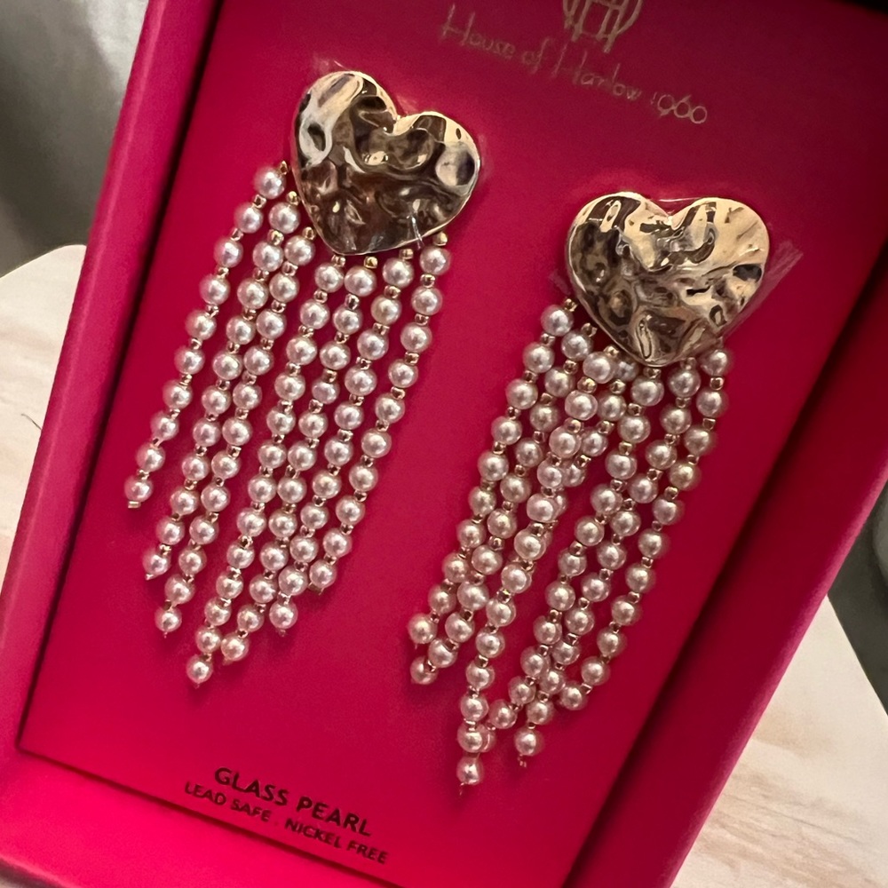 ⚡️House of Harlow 1960 Heart Earrings - Picture 3 of 3